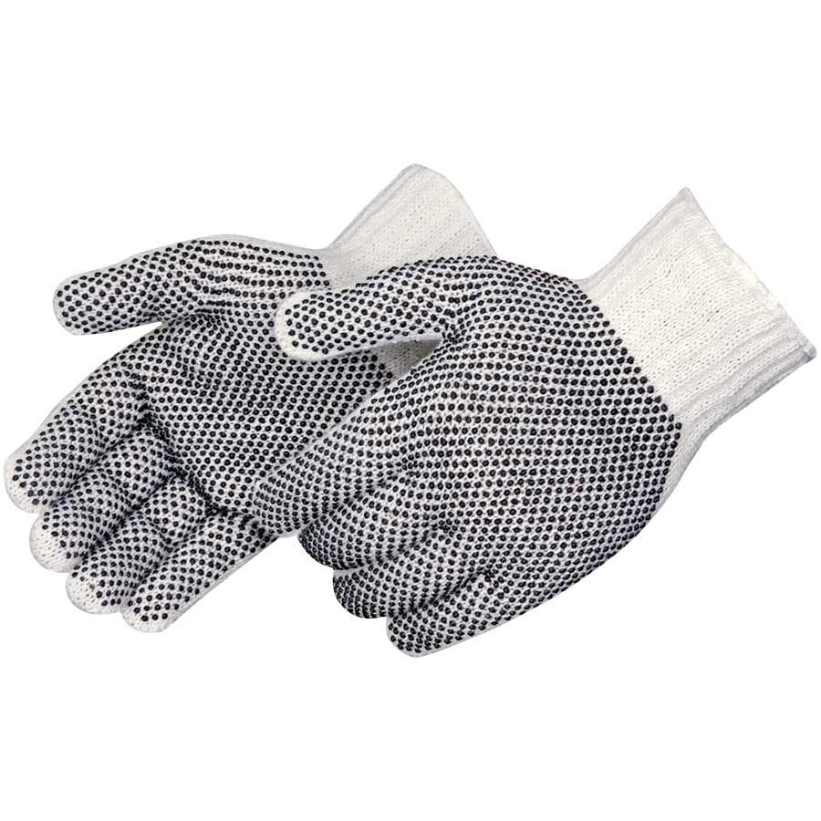 Tagged Dotted String Glove, 2 Sided Dots - Work Gloves